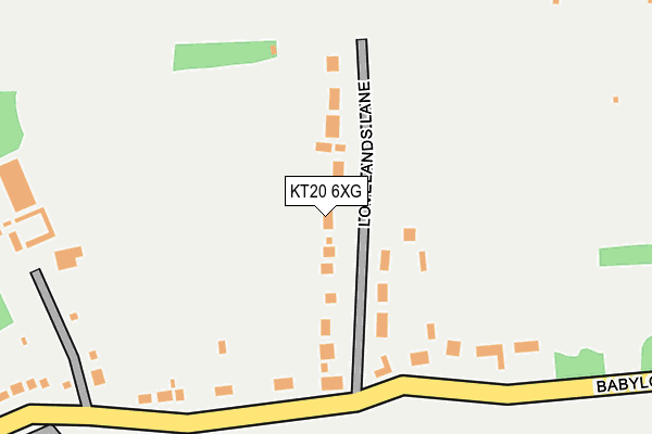 KT20 6XG map - OS OpenMap – Local (Ordnance Survey) KT20 6XG map - OS OpenMap – Local (Ordnance Survey)