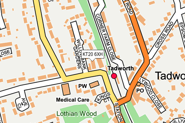 KT20 6XH map - OS OpenMap – Local (Ordnance Survey) KT20 6XH map - OS OpenMap – Local (Ordnance Survey)
