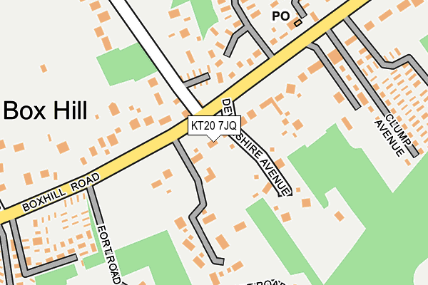 KT20 7JQ map - OS OpenMap – Local (Ordnance Survey) KT20 7JQ map - OS OpenMap – Local (Ordnance Survey)