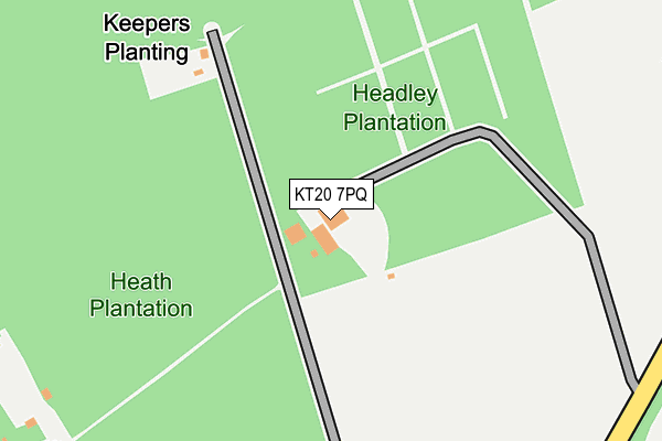 KT20 7PQ map - OS OpenMap – Local (Ordnance Survey) KT20 7PQ map - OS OpenMap – Local (Ordnance Survey)