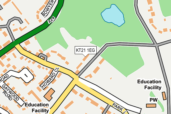 KT21 1EG map - OS OpenMap – Local (Ordnance Survey) KT21 1EG map - OS OpenMap – Local (Ordnance Survey)