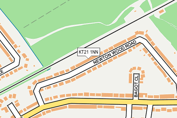 KT21 1NN map - OS OpenMap – Local (Ordnance Survey)
