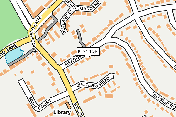 KT21 1QR map - OS OpenMap – Local (Ordnance Survey) KT21 1QR map - OS OpenMap – Local (Ordnance Survey)