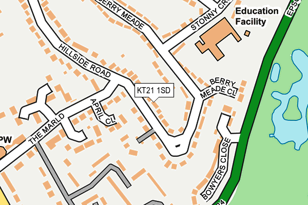 KT21 1SD map - OS OpenMap – Local (Ordnance Survey) KT21 1SD map - OS OpenMap – Local (Ordnance Survey)