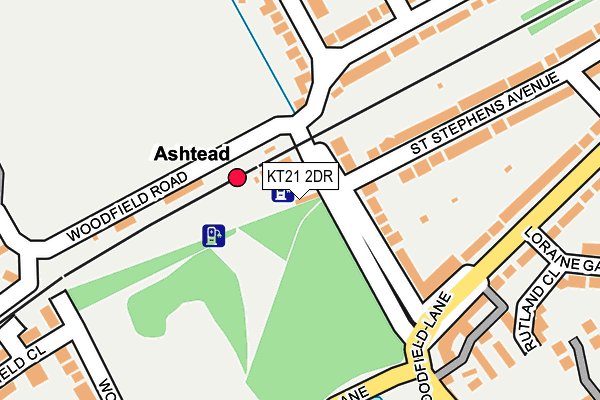 KT21 2DR map - OS OpenMap – Local (Ordnance Survey) KT21 2DR map - OS OpenMap – Local (Ordnance Survey)