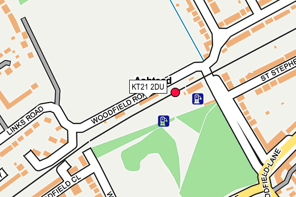 KT21 2DU map - OS OpenMap – Local (Ordnance Survey) KT21 2DU map - OS OpenMap – Local (Ordnance Survey)