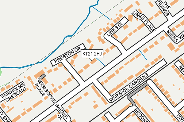 KT21 2HJ map - OS OpenMap – Local (Ordnance Survey) KT21 2HJ map - OS OpenMap – Local (Ordnance Survey)