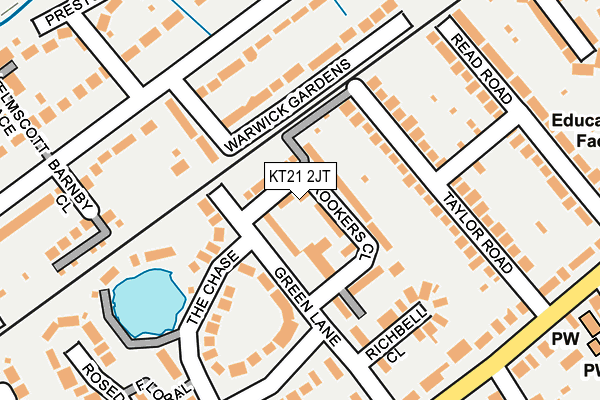 KT21 2JT map - OS OpenMap – Local (Ordnance Survey) KT21 2JT map - OS OpenMap – Local (Ordnance Survey)