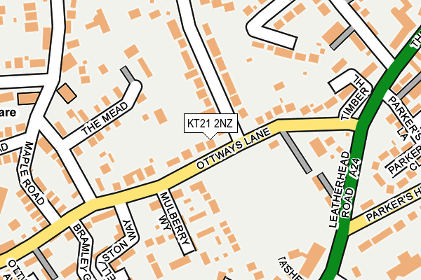 KT21 2NZ map - OS OpenMap – Local (Ordnance Survey) KT21 2NZ map - OS OpenMap – Local (Ordnance Survey)