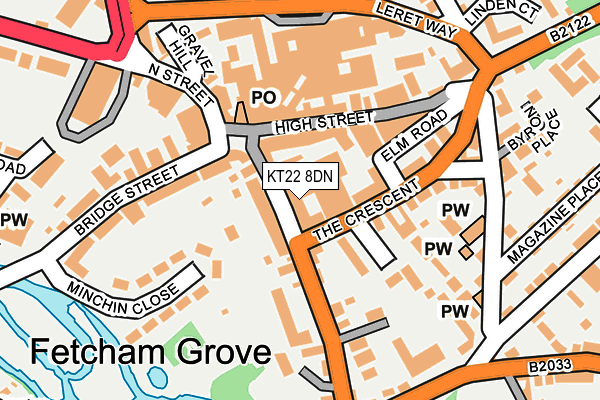 KT22 8DN map - OS OpenMap – Local (Ordnance Survey) KT22 8DN map - OS OpenMap – Local (Ordnance Survey)