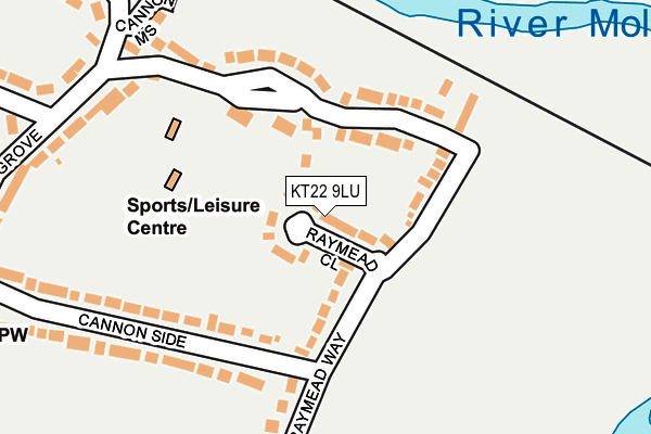 KT22 9LU map - OS OpenMap – Local (Ordnance Survey) KT22 9LU map - OS OpenMap – Local (Ordnance Survey)