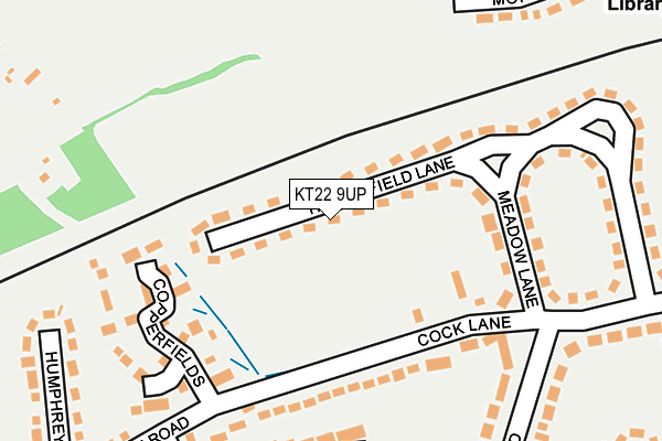 KT22 9UP map - OS OpenMap – Local (Ordnance Survey) KT22 9UP map - OS OpenMap – Local (Ordnance Survey)