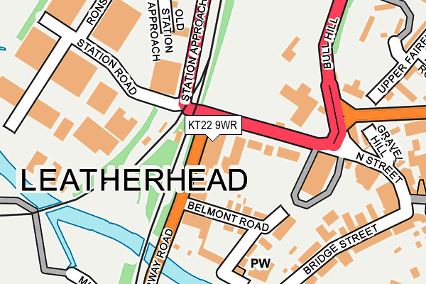 KT22 9WR map - OS OpenMap – Local (Ordnance Survey) KT22 9WR map - OS OpenMap – Local (Ordnance Survey)