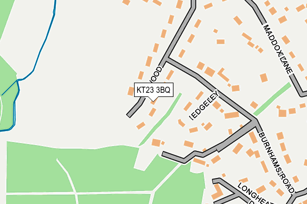 KT23 3BQ map - OS OpenMap – Local (Ordnance Survey) KT23 3BQ map - OS OpenMap – Local (Ordnance Survey)