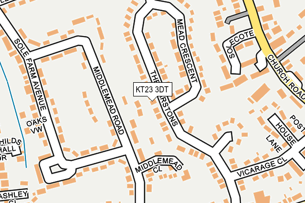 KT23 3DT map - OS OpenMap – Local (Ordnance Survey) KT23 3DT map - OS OpenMap – Local (Ordnance Survey)
