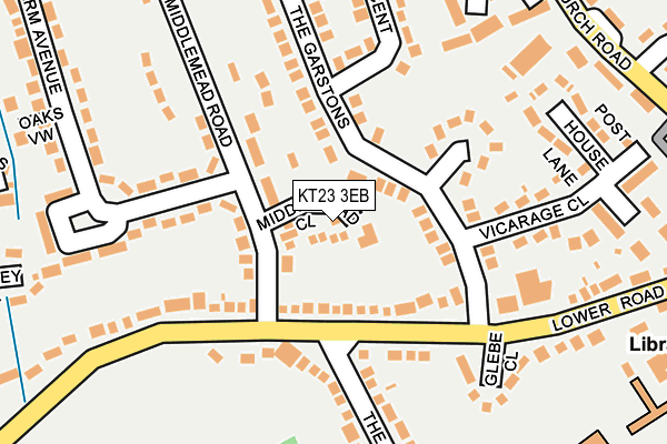 KT23 3EB map - OS OpenMap – Local (Ordnance Survey) KT23 3EB map - OS OpenMap – Local (Ordnance Survey)