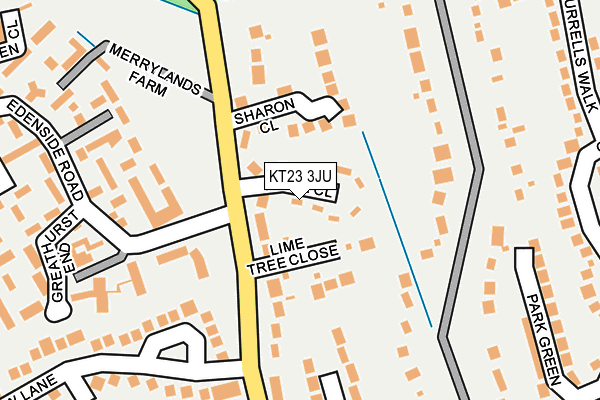 KT23 3JU map - OS OpenMap – Local (Ordnance Survey) KT23 3JU map - OS OpenMap – Local (Ordnance Survey)