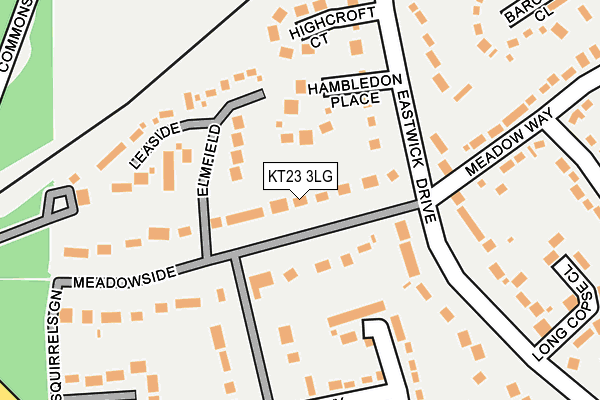 KT23 3LG map - OS OpenMap – Local (Ordnance Survey)