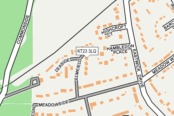 KT23 3LQ map - OS OpenMap – Local (Ordnance Survey) KT23 3LQ map - OS OpenMap – Local (Ordnance Survey)