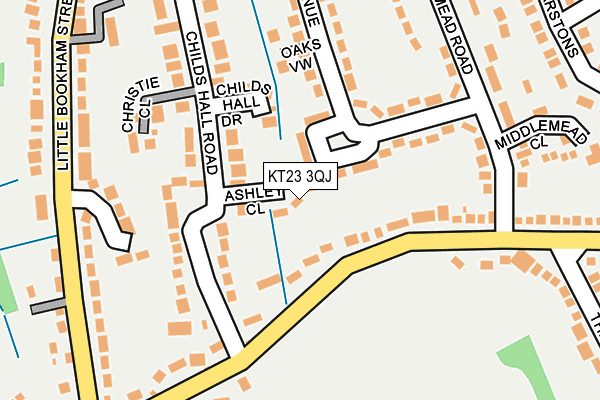 KT23 3QJ map - OS OpenMap – Local (Ordnance Survey) KT23 3QJ map - OS OpenMap – Local (Ordnance Survey)