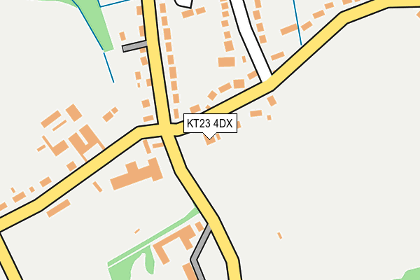 KT23 4DX map - OS OpenMap – Local (Ordnance Survey) KT23 4DX map - OS OpenMap – Local (Ordnance Survey)