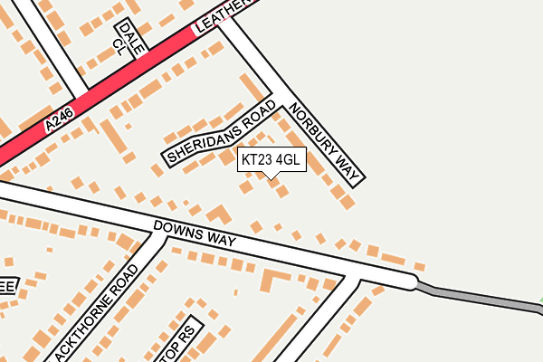 KT23 4GL map - OS OpenMap – Local (Ordnance Survey) KT23 4GL map - OS OpenMap – Local (Ordnance Survey)
