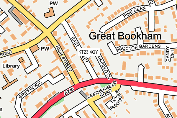 KT23 4QY map - OS OpenMap – Local (Ordnance Survey) KT23 4QY map - OS OpenMap – Local (Ordnance Survey)
