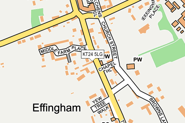 KT24 5LG map - OS OpenMap – Local (Ordnance Survey) KT24 5LG map - OS OpenMap – Local (Ordnance Survey)