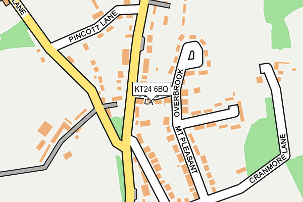 KT24 6BQ map - OS OpenMap – Local (Ordnance Survey) KT24 6BQ map - OS OpenMap – Local (Ordnance Survey)