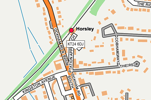KT24 6DJ map - OS OpenMap – Local (Ordnance Survey) KT24 6DJ map - OS OpenMap – Local (Ordnance Survey)