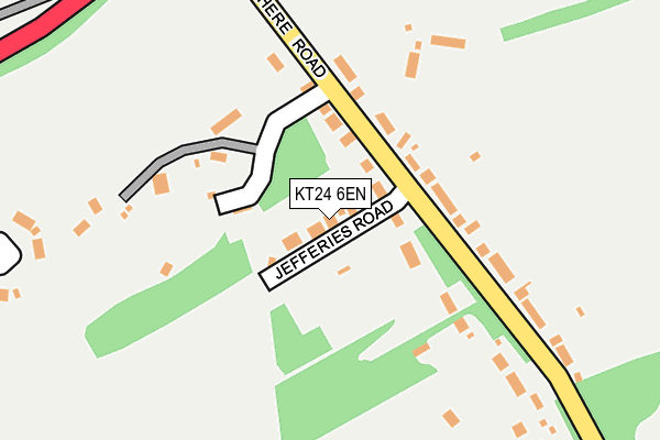 KT24 6EN map - OS OpenMap – Local (Ordnance Survey) KT24 6EN map - OS OpenMap – Local (Ordnance Survey)