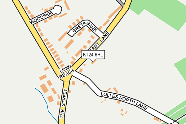 KT24 6HL map - OS OpenMap – Local (Ordnance Survey) KT24 6HL map - OS OpenMap – Local (Ordnance Survey)