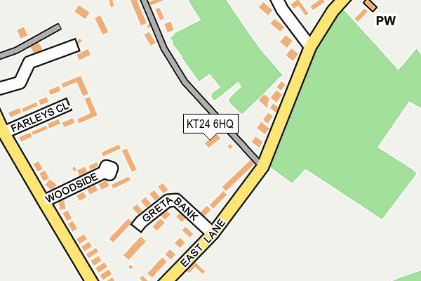 KT24 6HQ map - OS OpenMap – Local (Ordnance Survey) KT24 6HQ map - OS OpenMap – Local (Ordnance Survey)