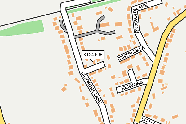 KT24 6JE map - OS OpenMap – Local (Ordnance Survey) KT24 6JE map - OS OpenMap – Local (Ordnance Survey)