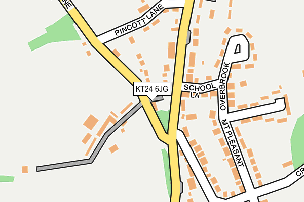 KT24 6JG map - OS OpenMap – Local (Ordnance Survey) KT24 6JG map - OS OpenMap – Local (Ordnance Survey)
