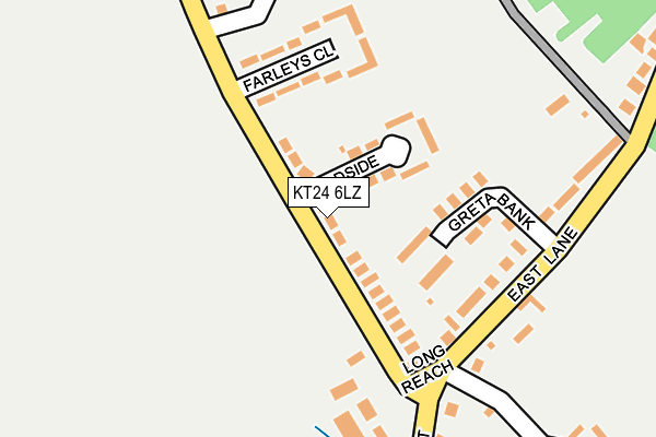 KT24 6LZ map - OS OpenMap – Local (Ordnance Survey) KT24 6LZ map - OS OpenMap – Local (Ordnance Survey)