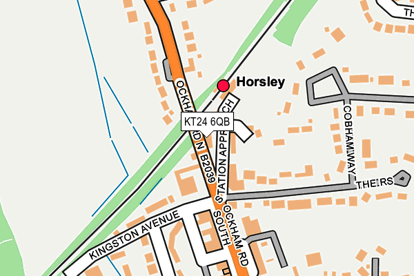 KT24 6QB map - OS OpenMap – Local (Ordnance Survey) KT24 6QB map - OS OpenMap – Local (Ordnance Survey)