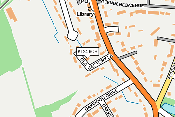 KT24 6QH map - OS OpenMap – Local (Ordnance Survey) KT24 6QH map - OS OpenMap – Local (Ordnance Survey)