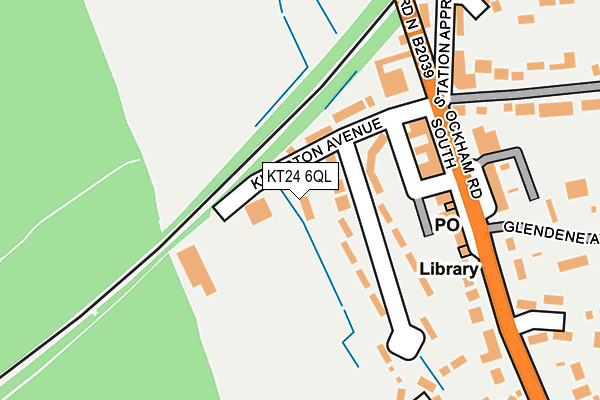 KT24 6QL map - OS OpenMap – Local (Ordnance Survey) KT24 6QL map - OS OpenMap – Local (Ordnance Survey)