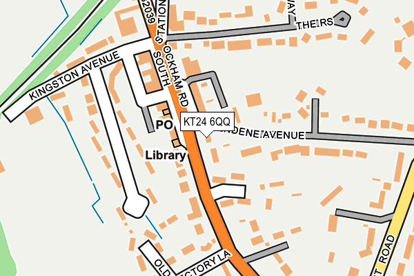 KT24 6QQ map - OS OpenMap – Local (Ordnance Survey) KT24 6QQ map - OS OpenMap – Local (Ordnance Survey)
