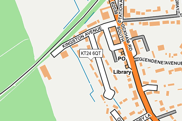 KT24 6QT map - OS OpenMap – Local (Ordnance Survey) KT24 6QT map - OS OpenMap – Local (Ordnance Survey)