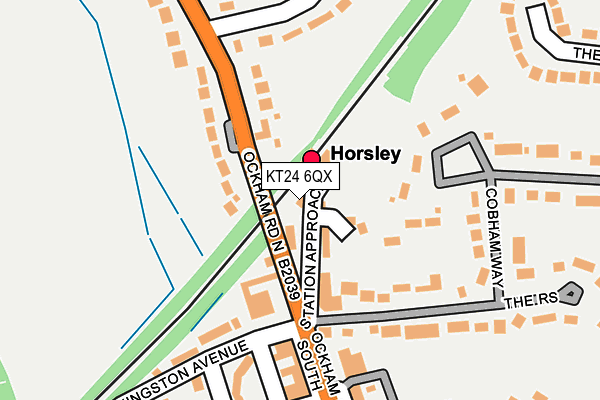 KT24 6QX map - OS OpenMap – Local (Ordnance Survey) KT24 6QX map - OS OpenMap – Local (Ordnance Survey)