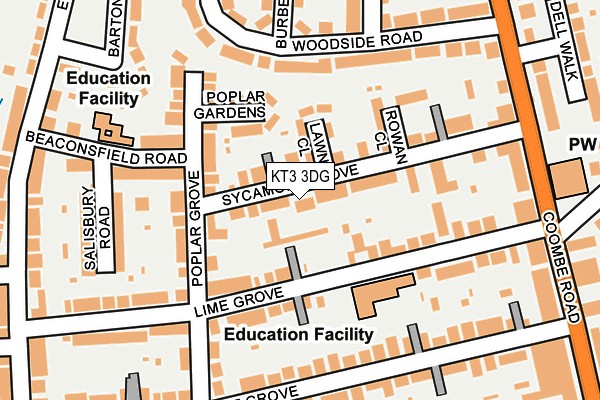 KT3 3DG map - OS OpenMap – Local (Ordnance Survey) KT3 3DG map - OS OpenMap – Local (Ordnance Survey)