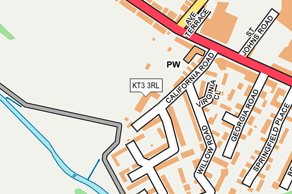 KT3 3RL map - OS OpenMap – Local (Ordnance Survey) KT3 3RL map - OS OpenMap – Local (Ordnance Survey)