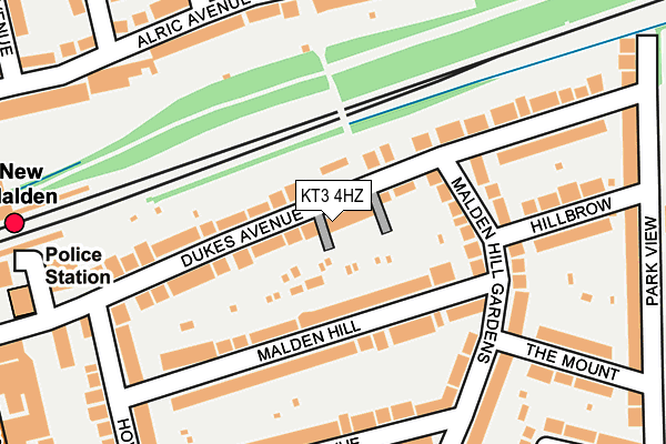 KT3 4HZ map - OS OpenMap – Local (Ordnance Survey) KT3 4HZ map - OS OpenMap – Local (Ordnance Survey)