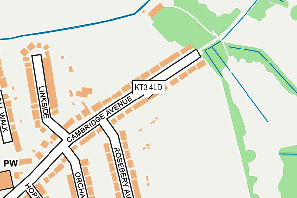 KT3 4LD map - OS OpenMap – Local (Ordnance Survey) KT3 4LD map - OS OpenMap – Local (Ordnance Survey)
