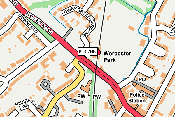 KT4 7NB map - OS OpenMap – Local (Ordnance Survey) KT4 7NB map - OS OpenMap – Local (Ordnance Survey)