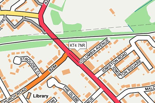 KT4 7NR map - OS OpenMap – Local (Ordnance Survey) KT4 7NR map - OS OpenMap – Local (Ordnance Survey)