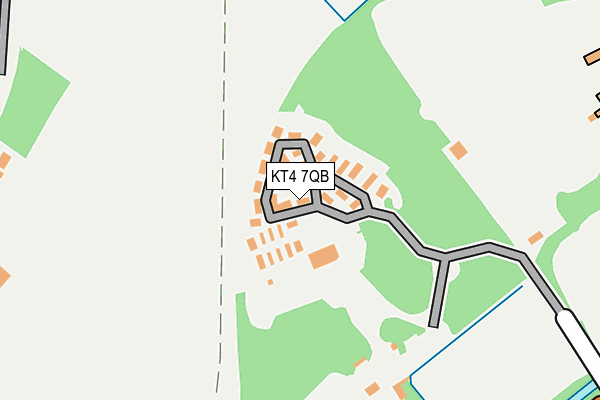 KT4 7QB map - OS OpenMap – Local (Ordnance Survey) KT4 7QB map - OS OpenMap – Local (Ordnance Survey)
