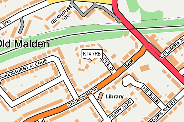 KT4 7RB map - OS OpenMap – Local (Ordnance Survey) KT4 7RB map - OS OpenMap – Local (Ordnance Survey)